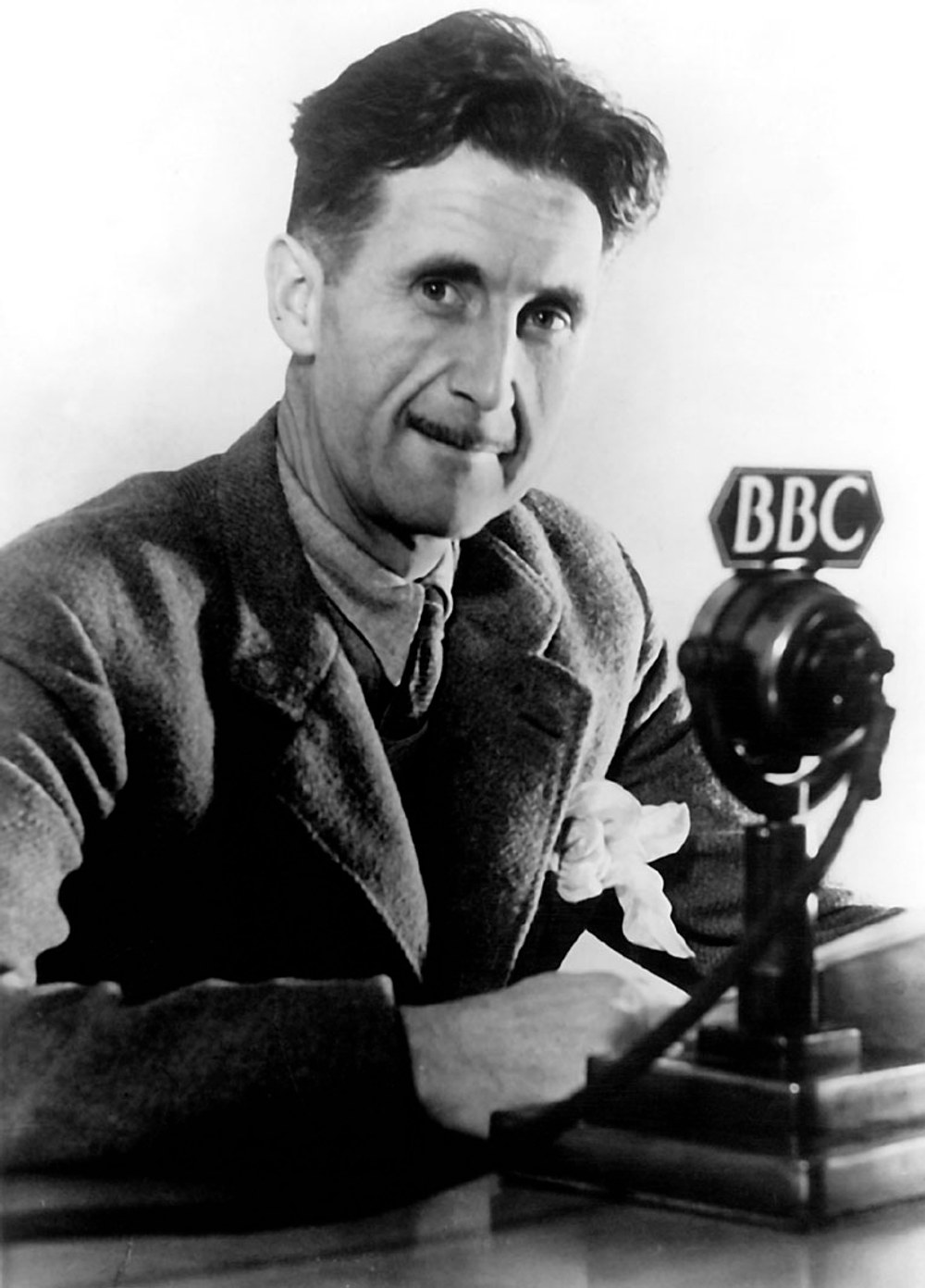 George orwell siyah beyaz portre