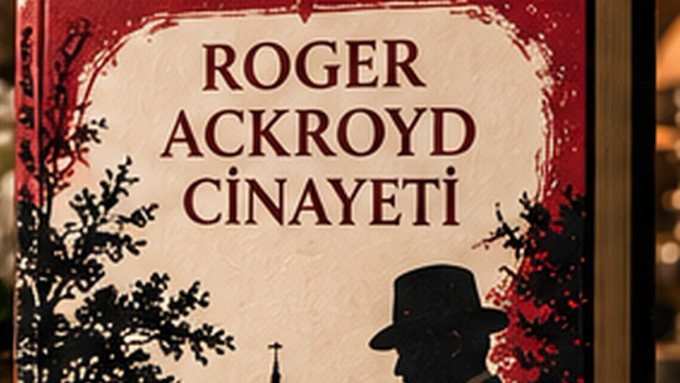 Roger Ackroyd Cinayeti için hazırlanmış özgün editöryel illüstrasyon; yayınevinin resmî kitap kapağı değildir.