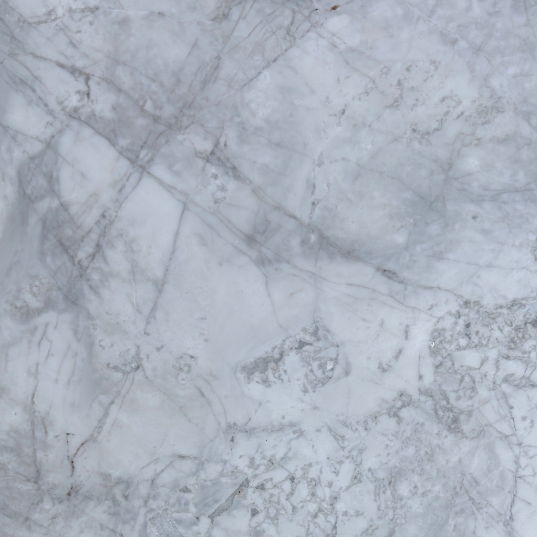 Honed Calacatta Nimbus Cloud marble tile, pearl white with slate and charcoal veining