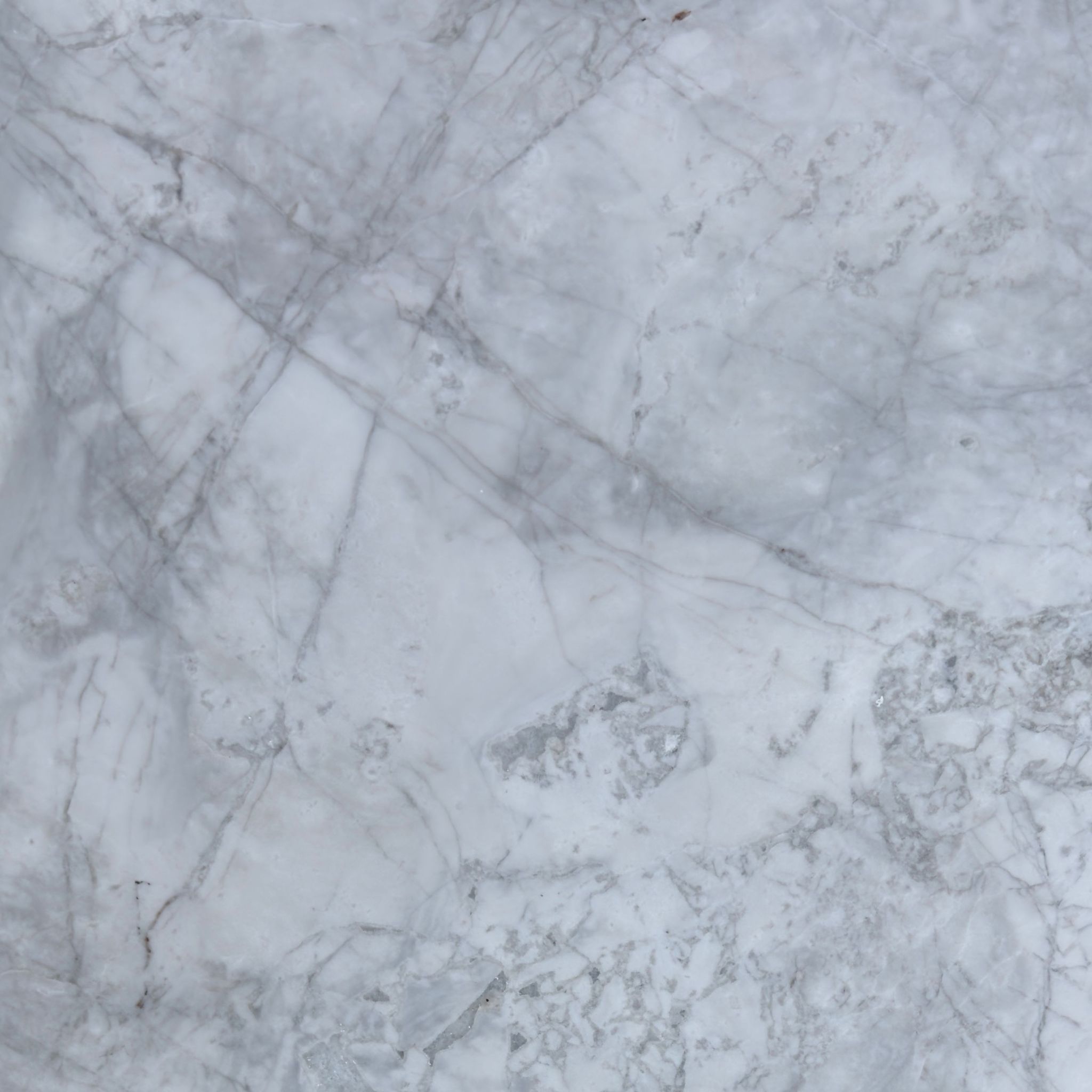 Honed Calacatta Nimbus Cloud marble tile, pearl white with slate and charcoal veining