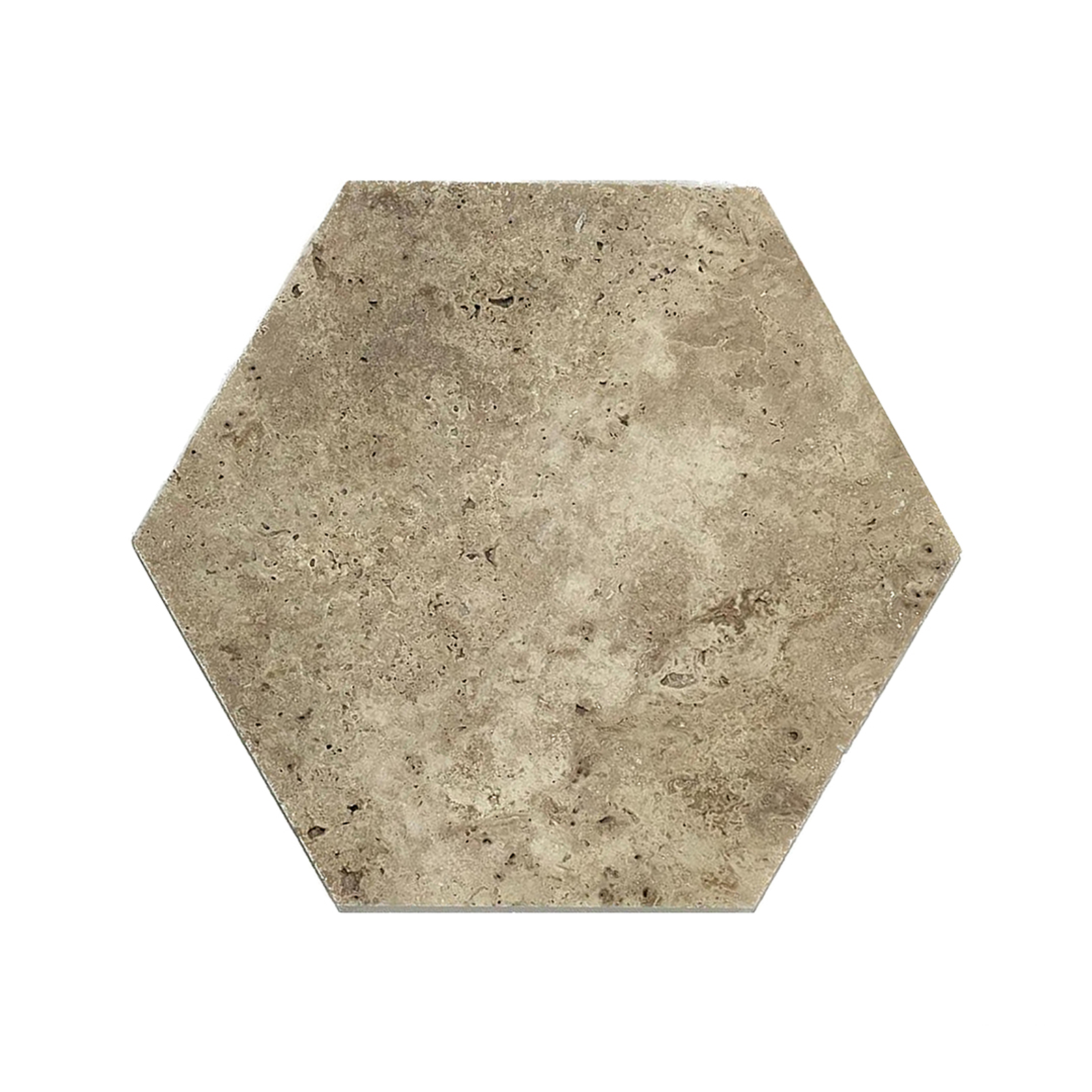 Travertine Valencia 8 Inch Hexagon Honed Tile