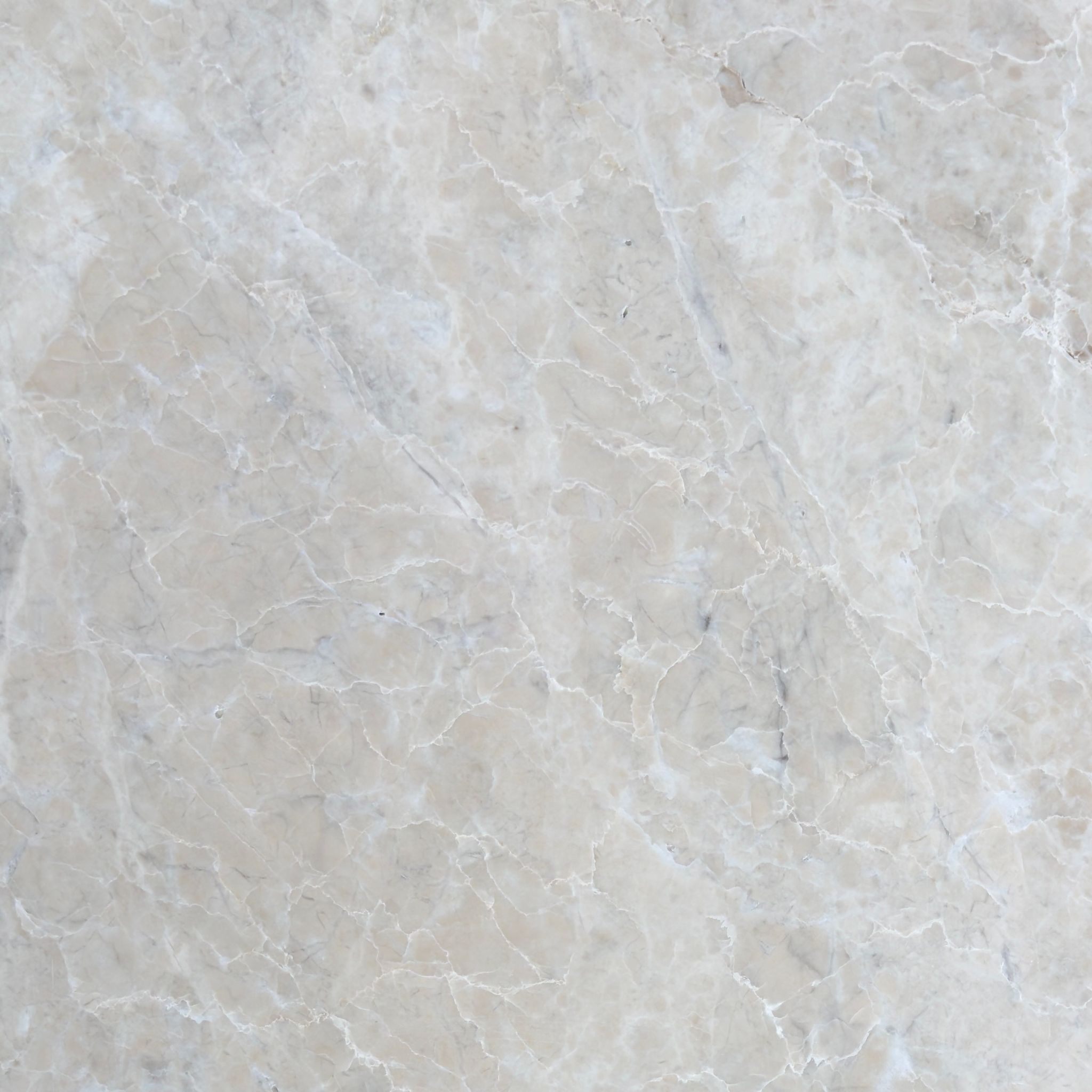 Honed Platinum marble tile in pearlescent grey and oyster with fine white veining