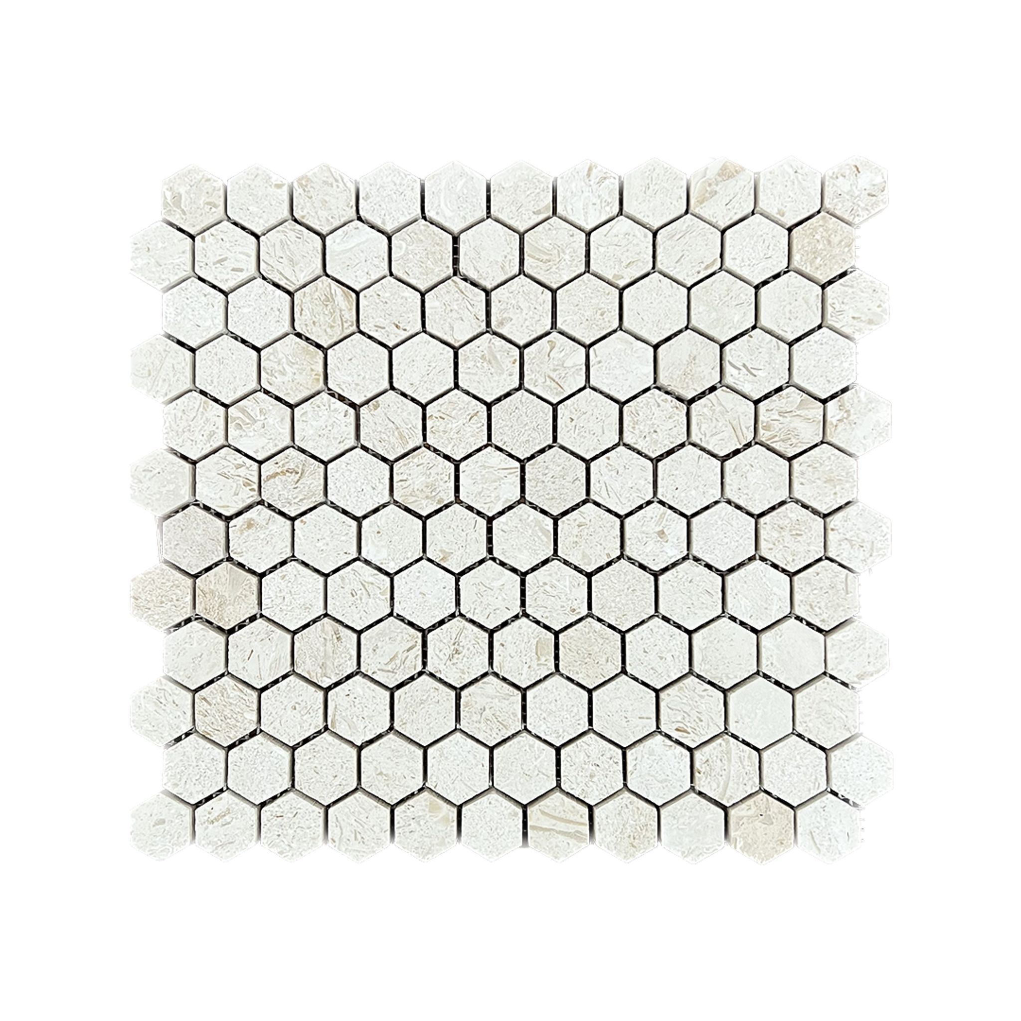 1" Hexagon Myra Brushed