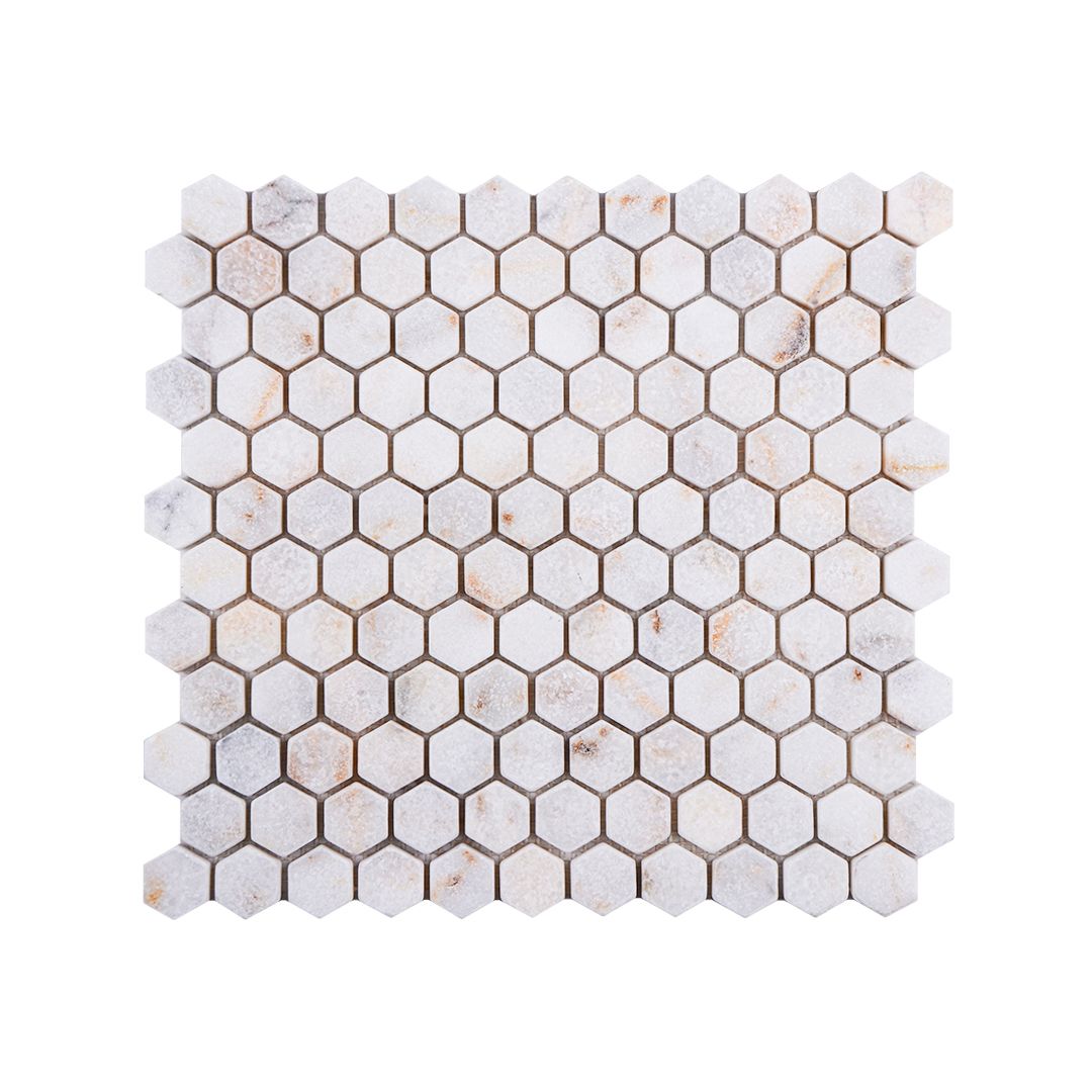 1'' Hexagon Golden Tumbled