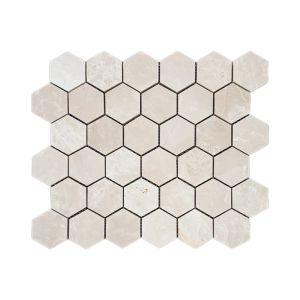 Hexagon Beige Polished 2 Inch thumbnail 1