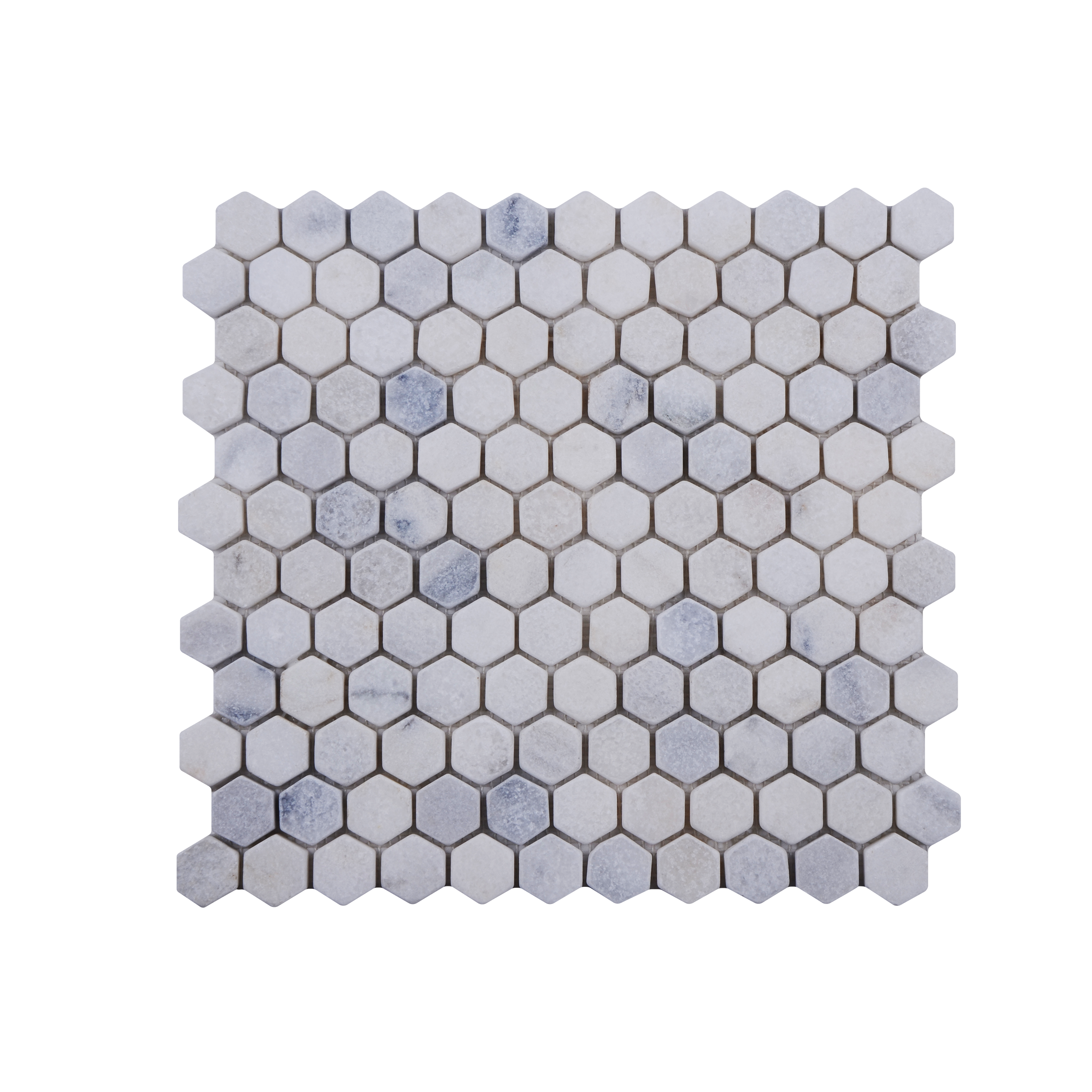 1'' Hexagon Carrara -Tumbled