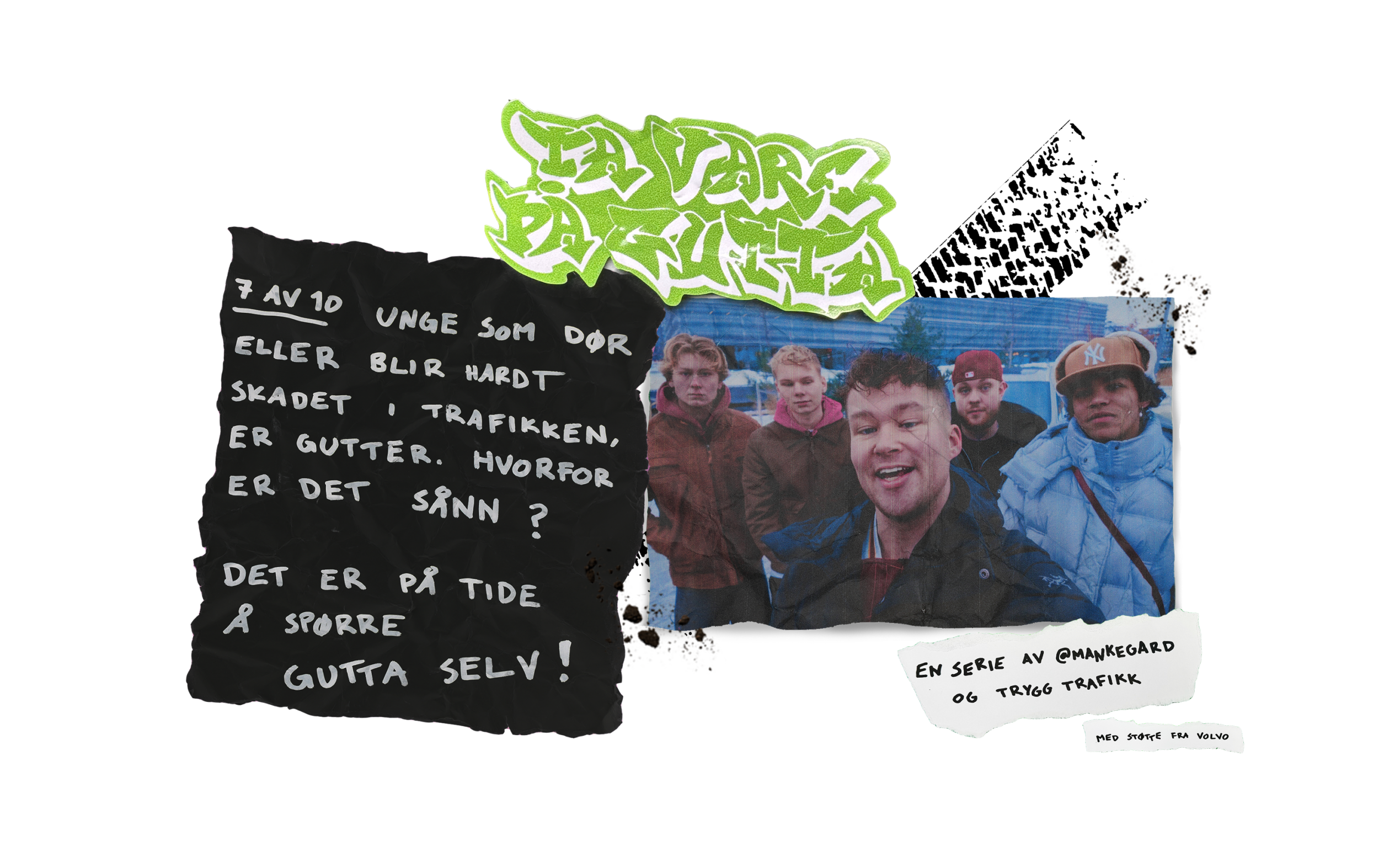 Illustrasjon av Ta vare på gutta-kampanje