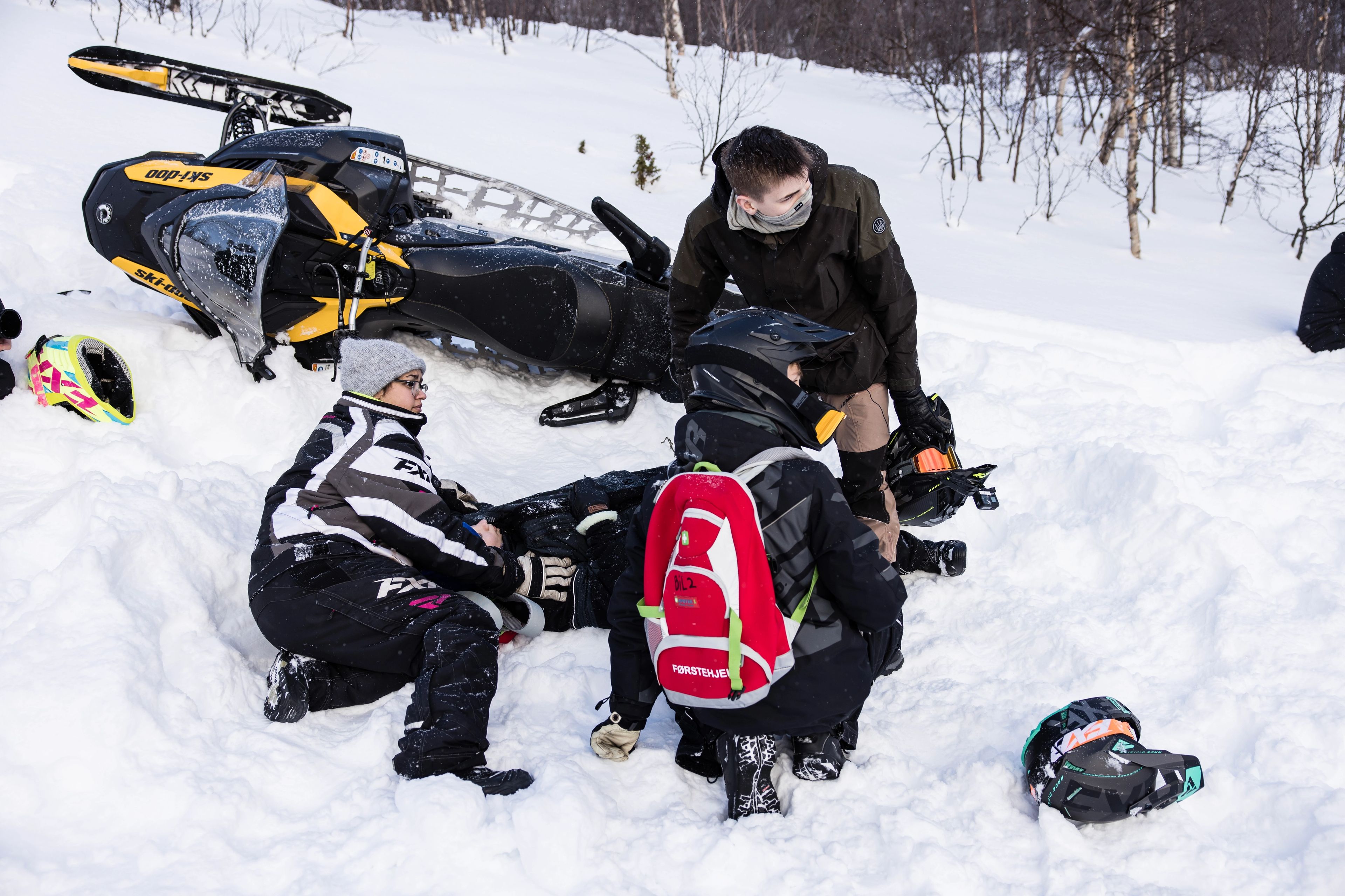 Snøskuterulykke vinter