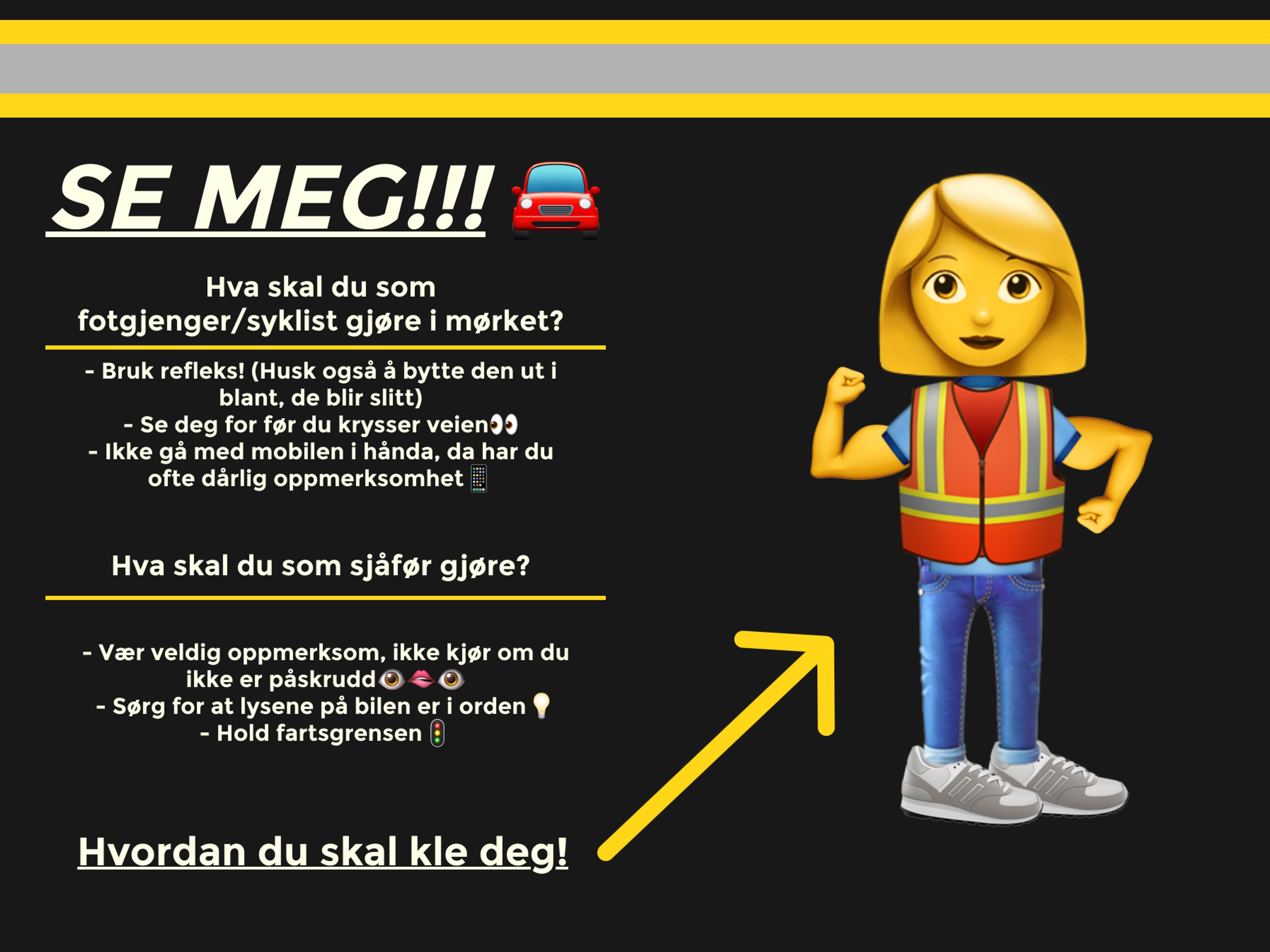 Refleksplakat med tips om refleks