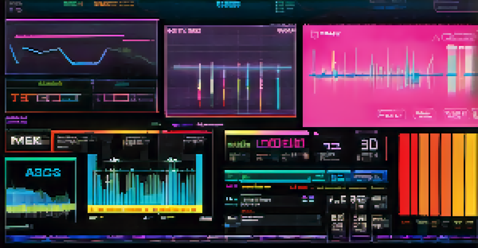 Close-up of biofeedback equipment with graphs and metrics.