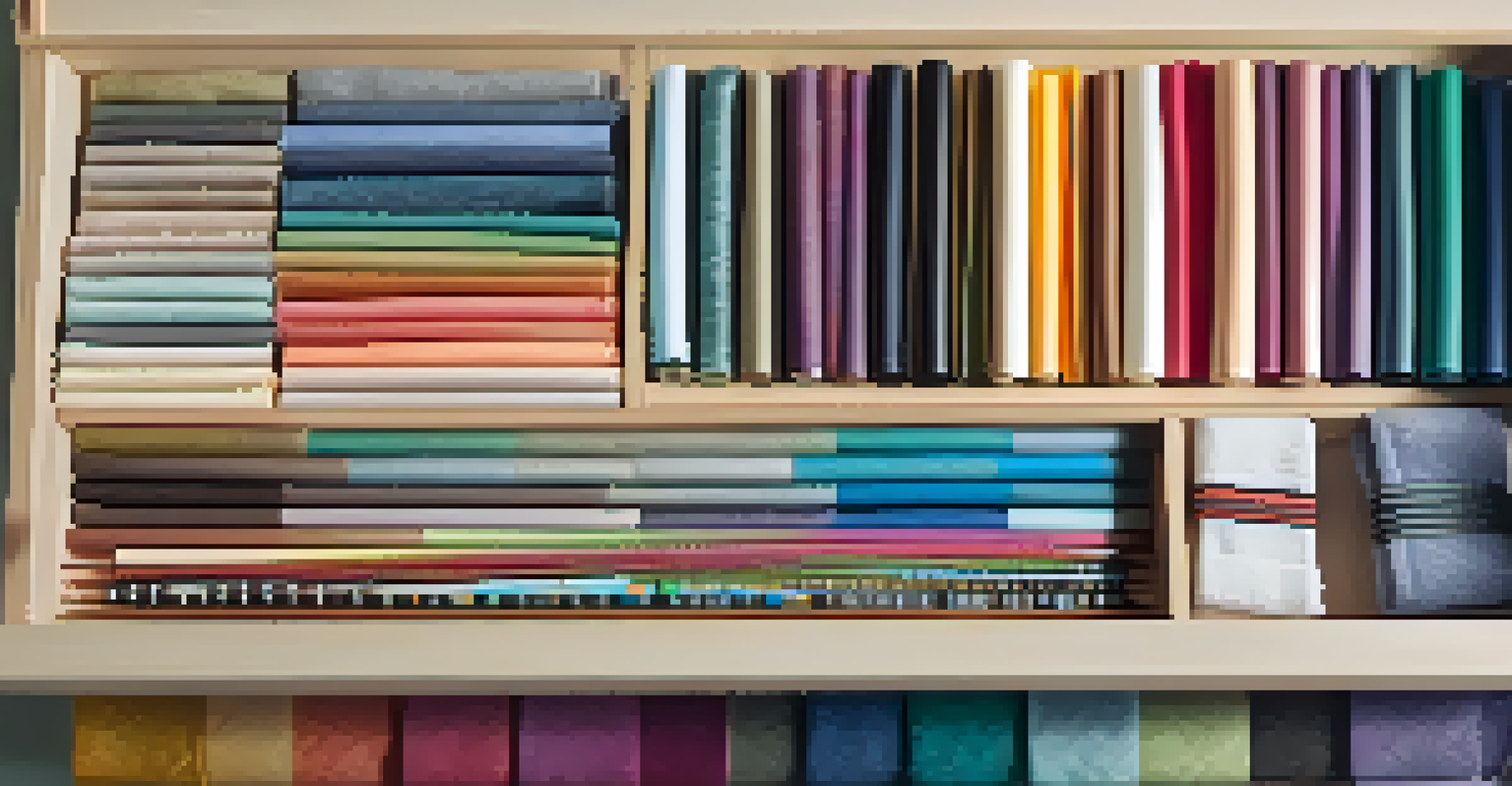 A drawer displaying various wrist wraps and cleaning supplies.