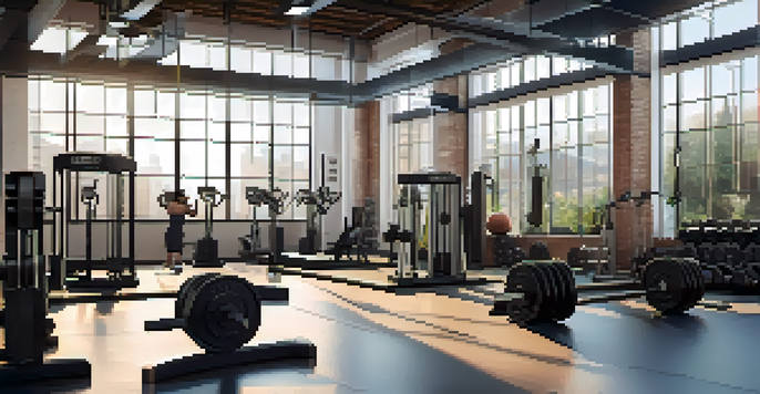 A diverse group of individuals lifting heavy weights in a bright gym with motivational quotes on the walls.