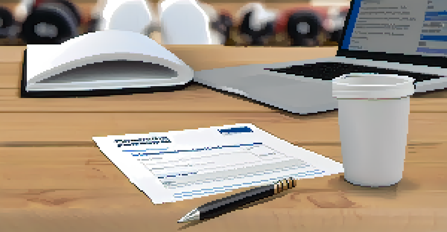 Close-up of a powerlifting membership application form on a wooden table, with a pen and a laptop in the background.