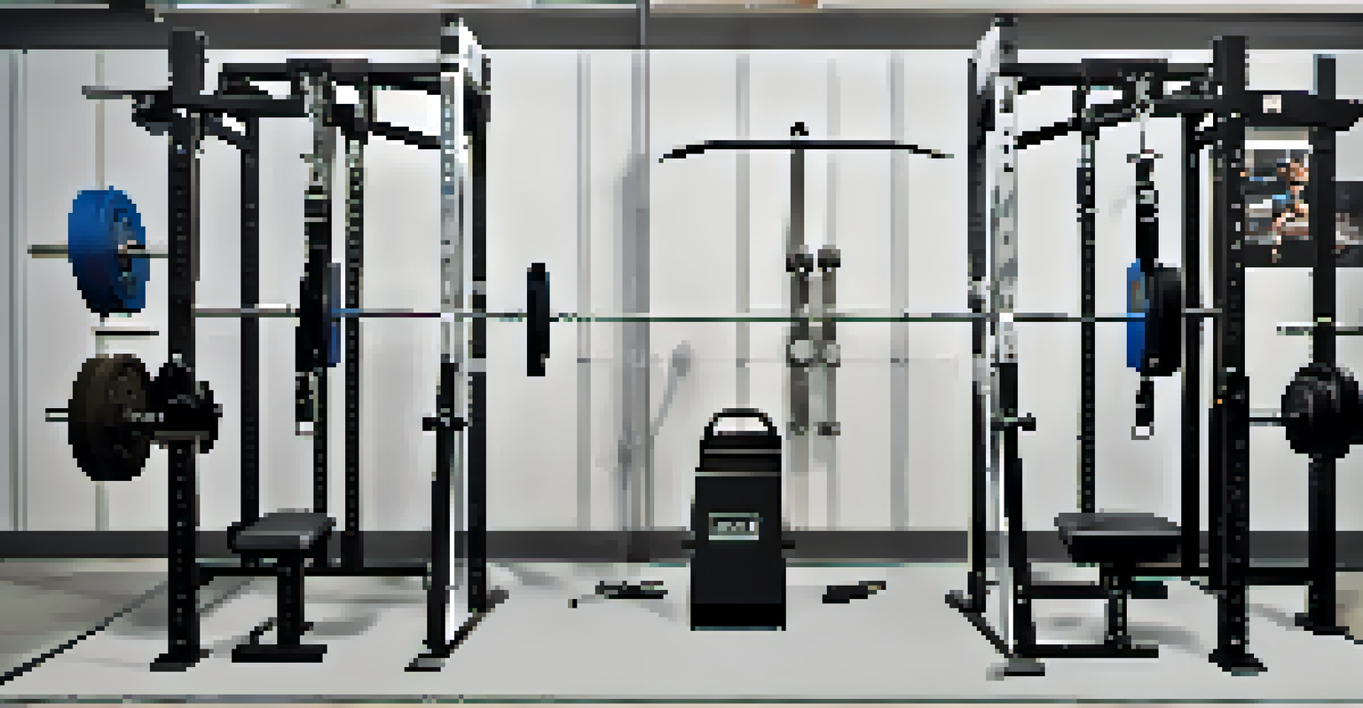 An illustration of the evolution of powerlifting equipment, comparing traditional gear with modern smart technology.