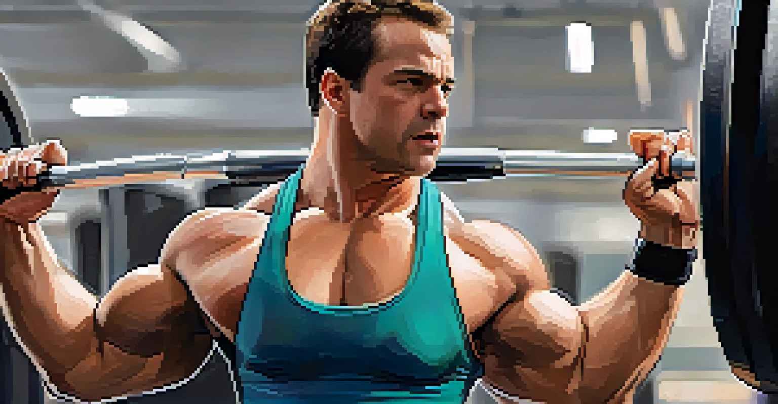 A powerlifting coach giving instructions to a lifter before a deadlift, highlighting the interaction and focus on technique.