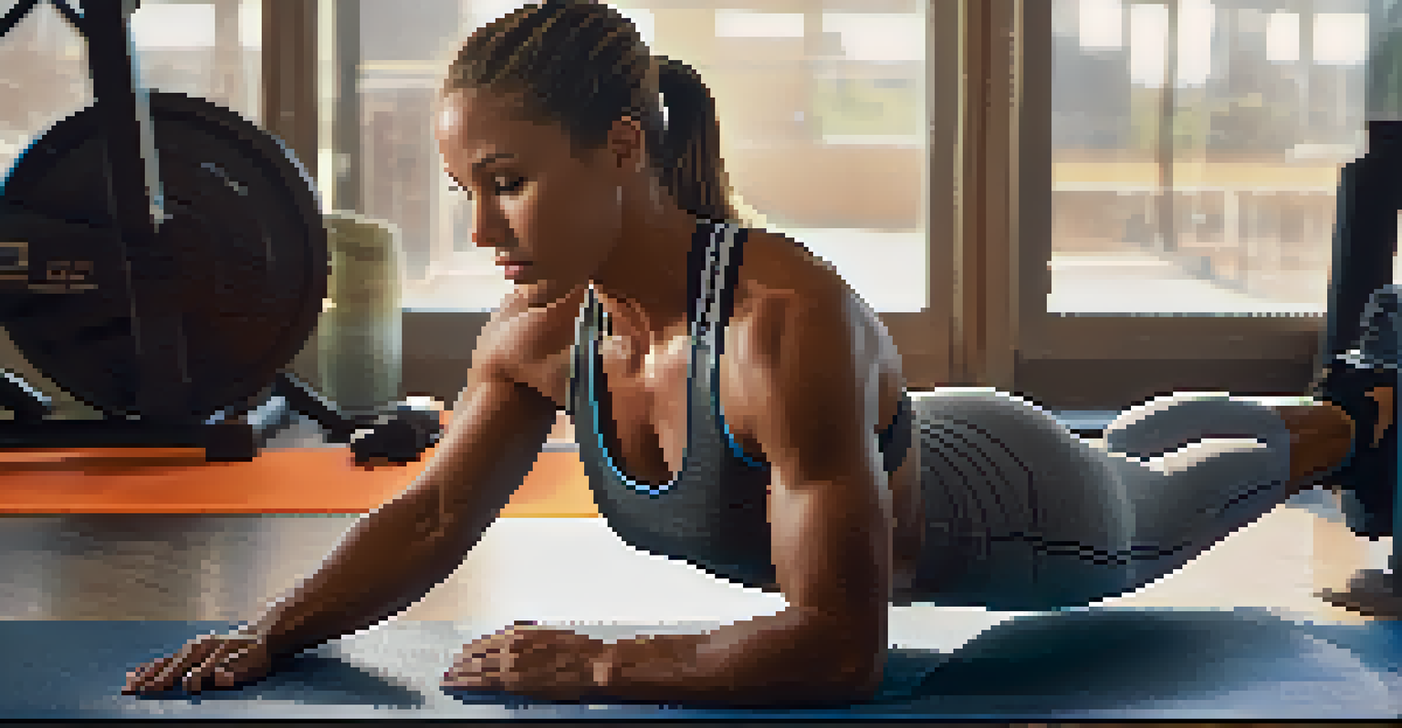 A close-up of an athlete performing glute bridges with a resistance band in a cozy gym corner.