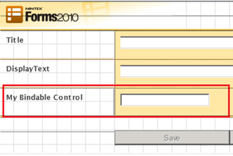 My Bindable Control OnForm