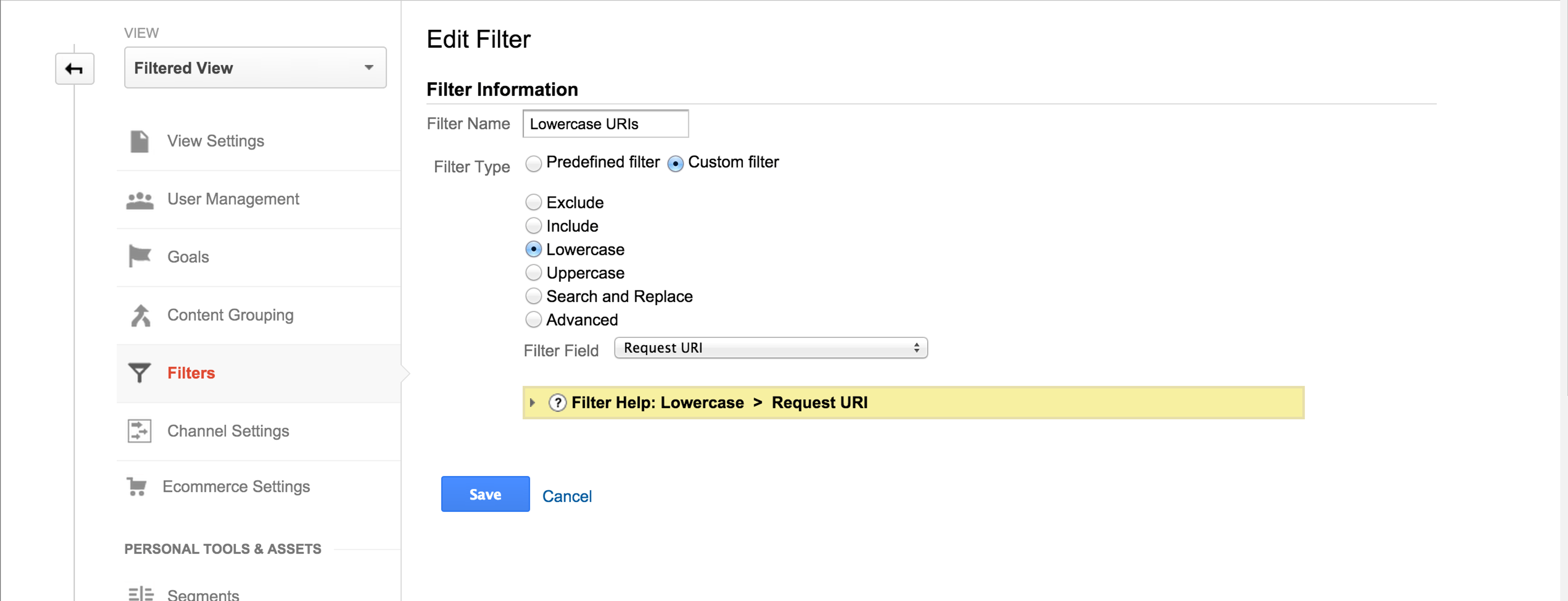 lowercase URLS, Google Analytics, Habanero