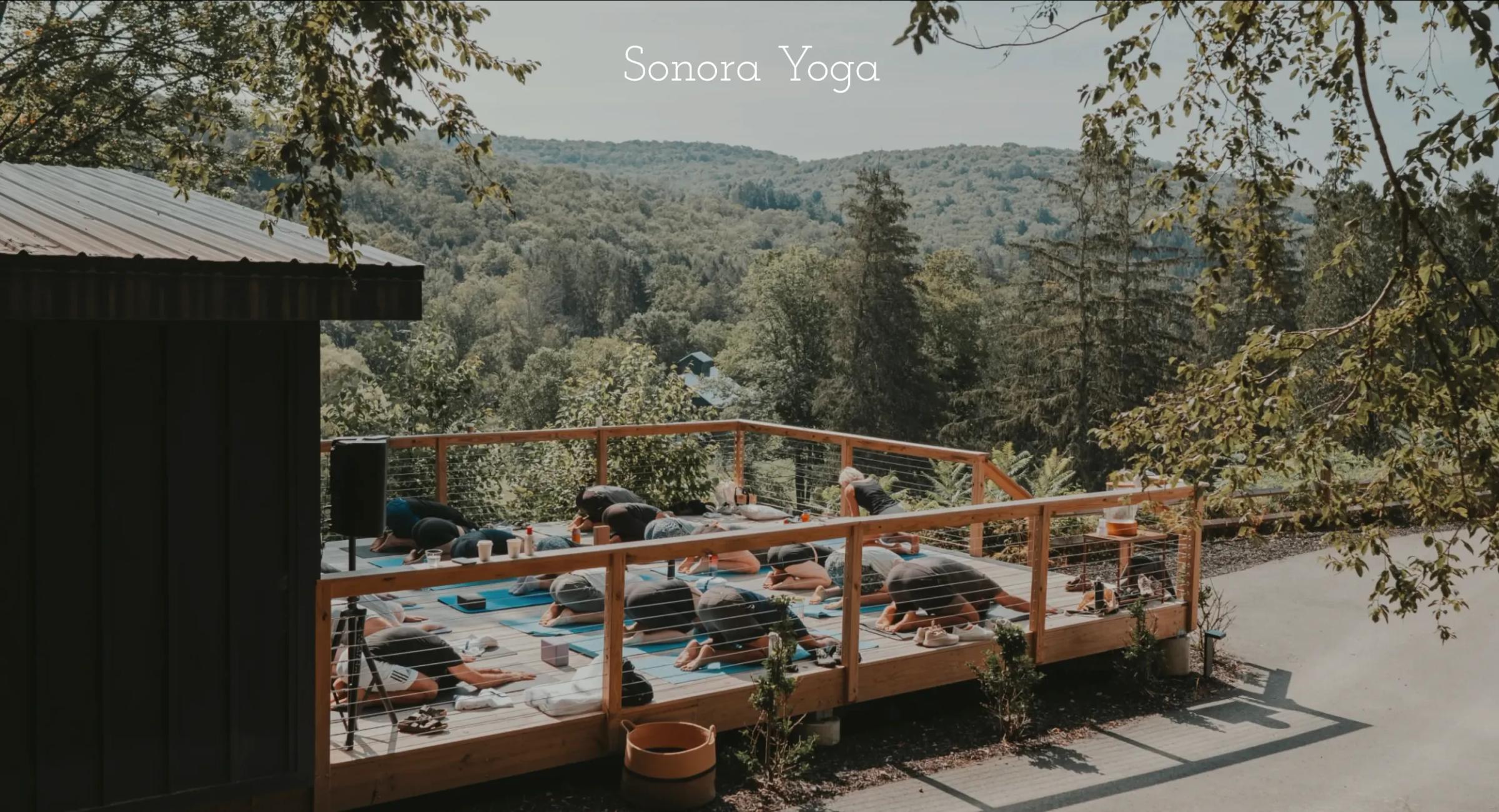 The Sonora Yoga home page hero shot