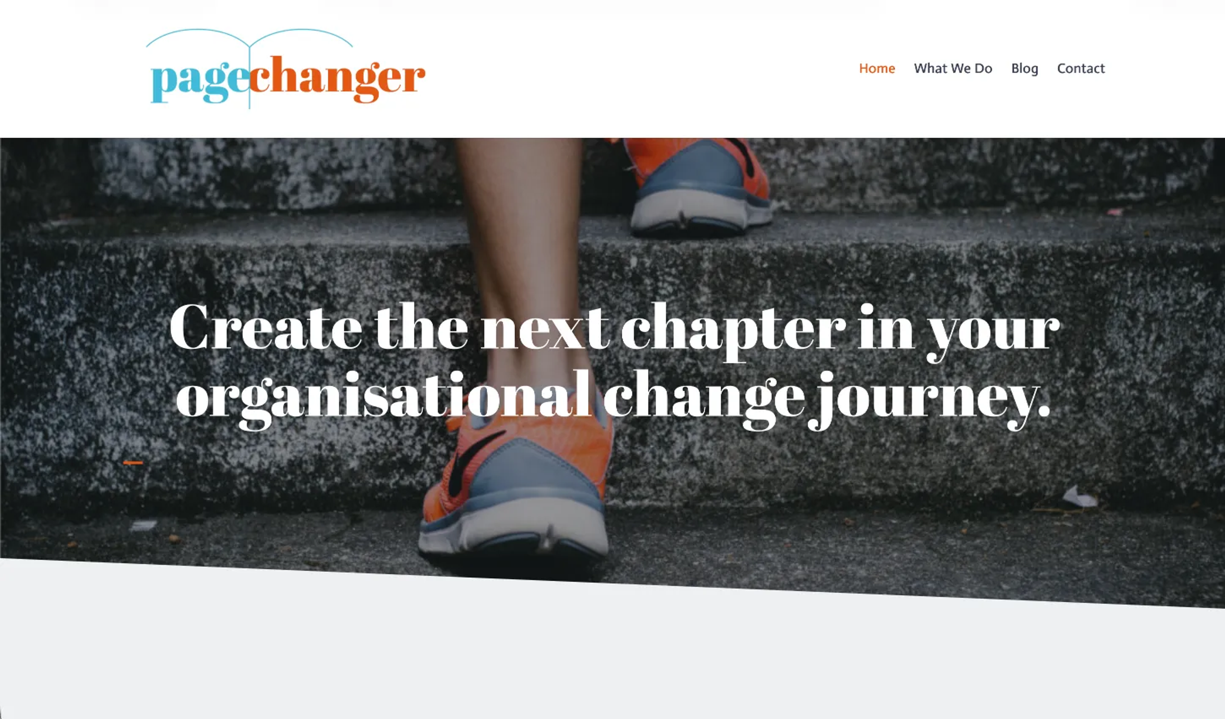 thePageChanger.com homepage screenshot