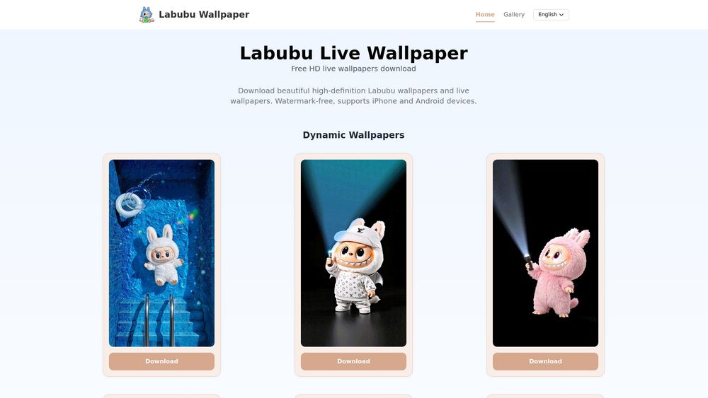 Screenshot of Labubu live wallpaper