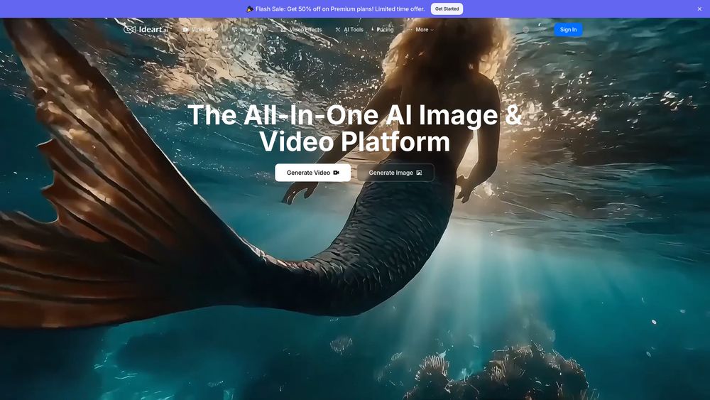 Screenshot of IDEART AI
