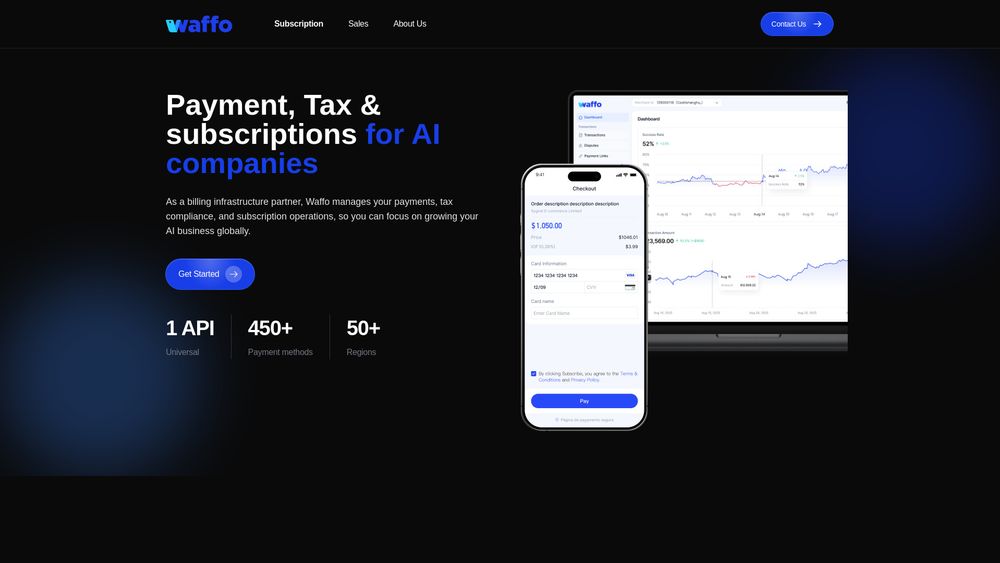 Screenshot of Waffo.ai