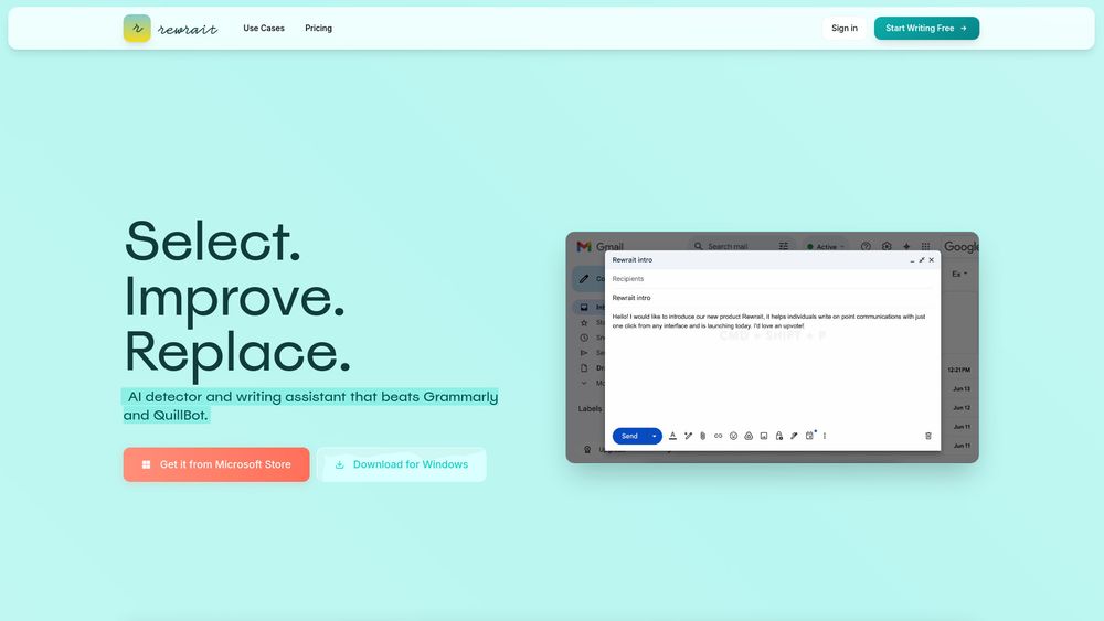 Screenshot of Rewrait