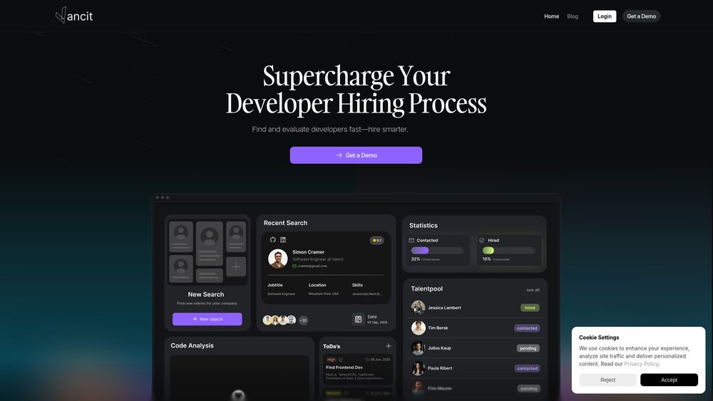 Screenshot of Vancit