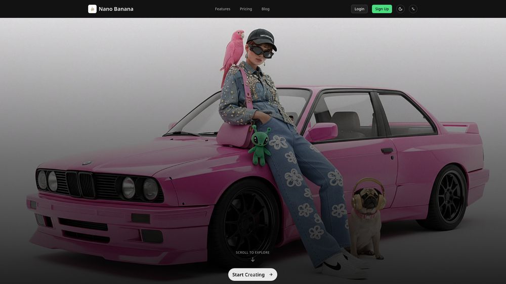 Screenshot of Nano Banana: Free Online AI Image Editor