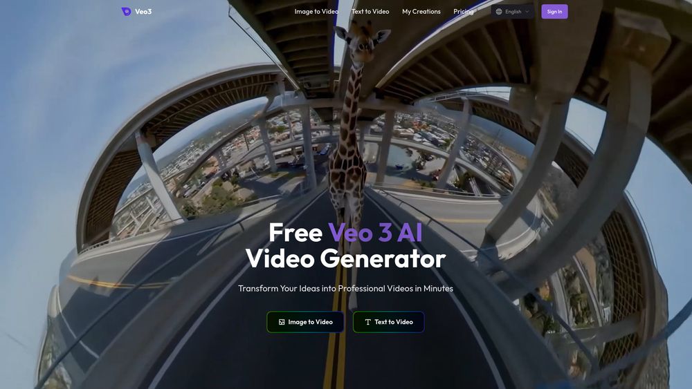 Screenshot of Veo3 AI-