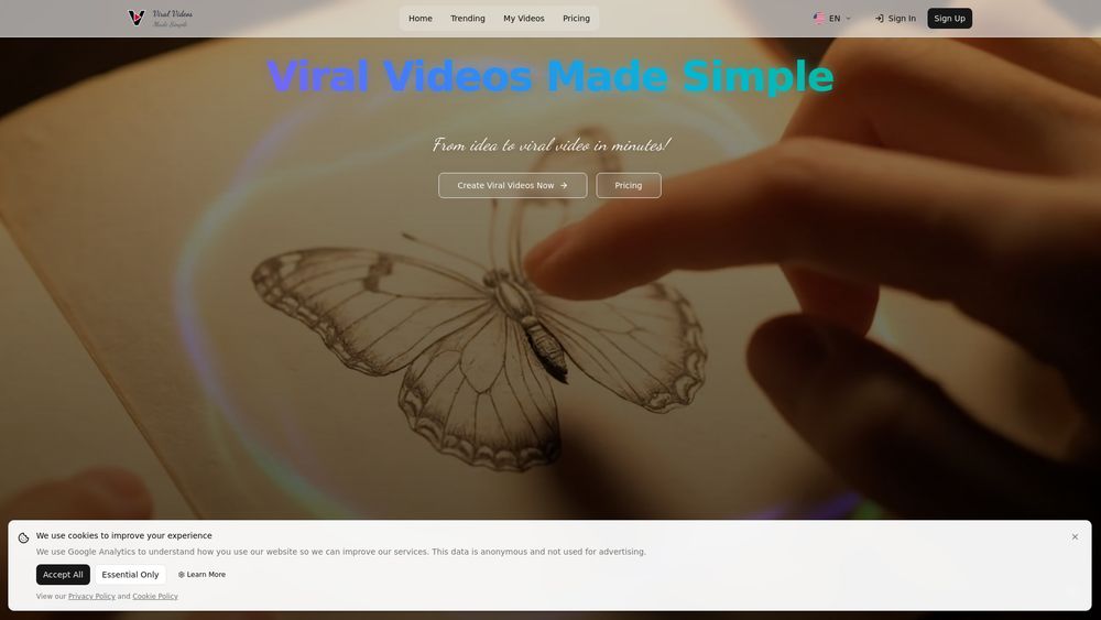 Screenshot of Viral Ai Video Maker