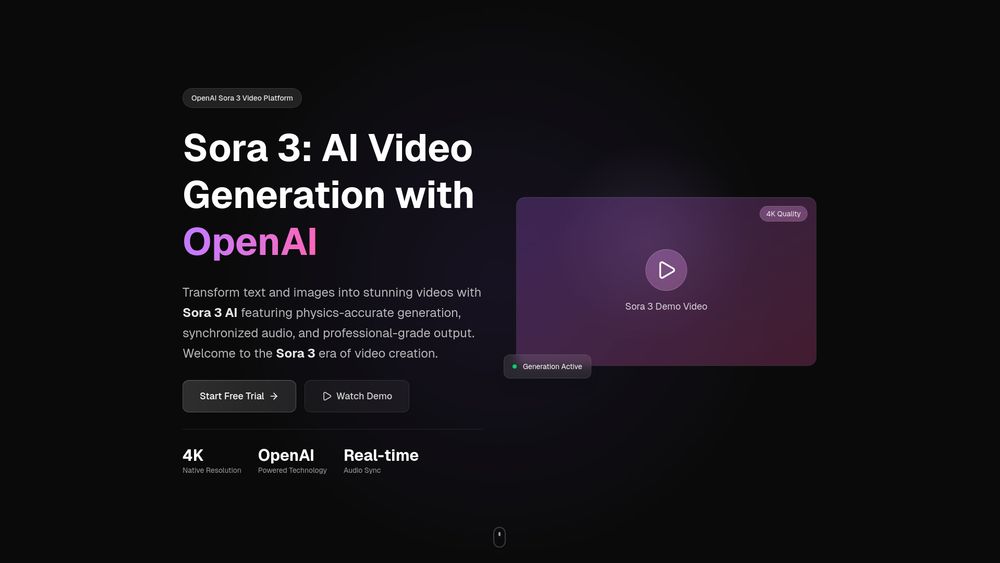 Screenshot of Sora 3