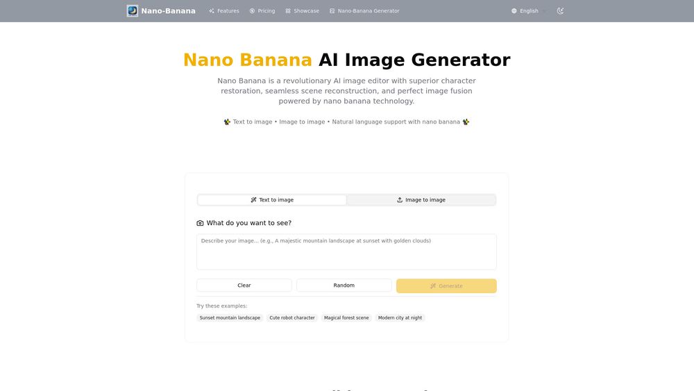 Screenshot of nano banana-