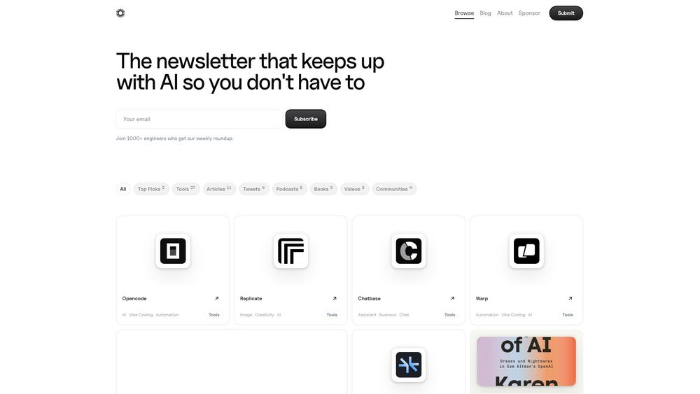 Screenshot of AI Things