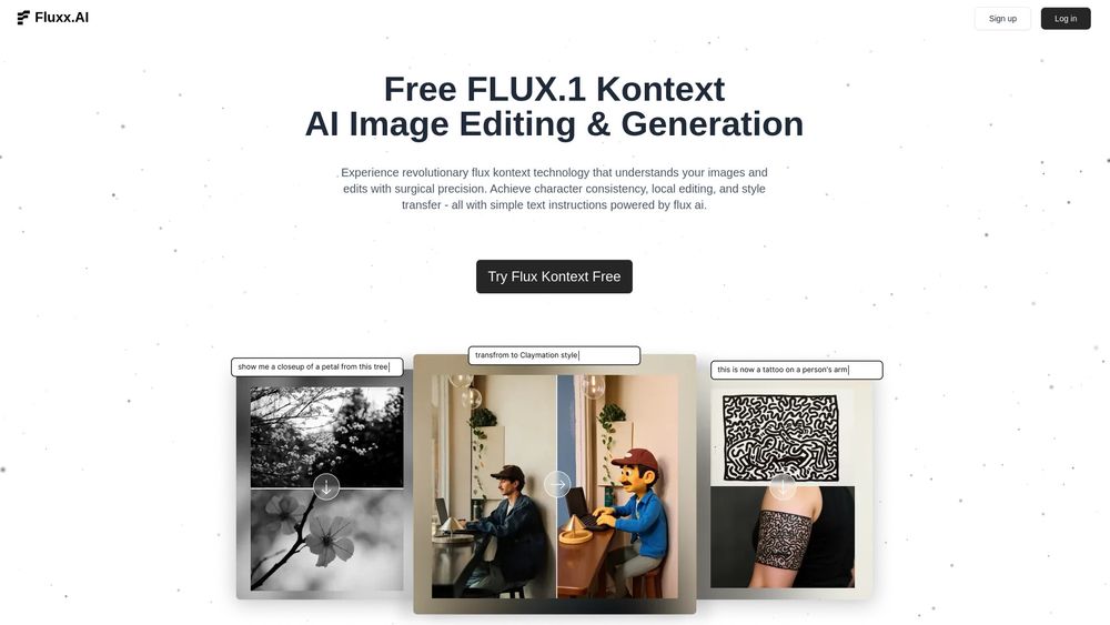 Screenshot of Fluxx.AI