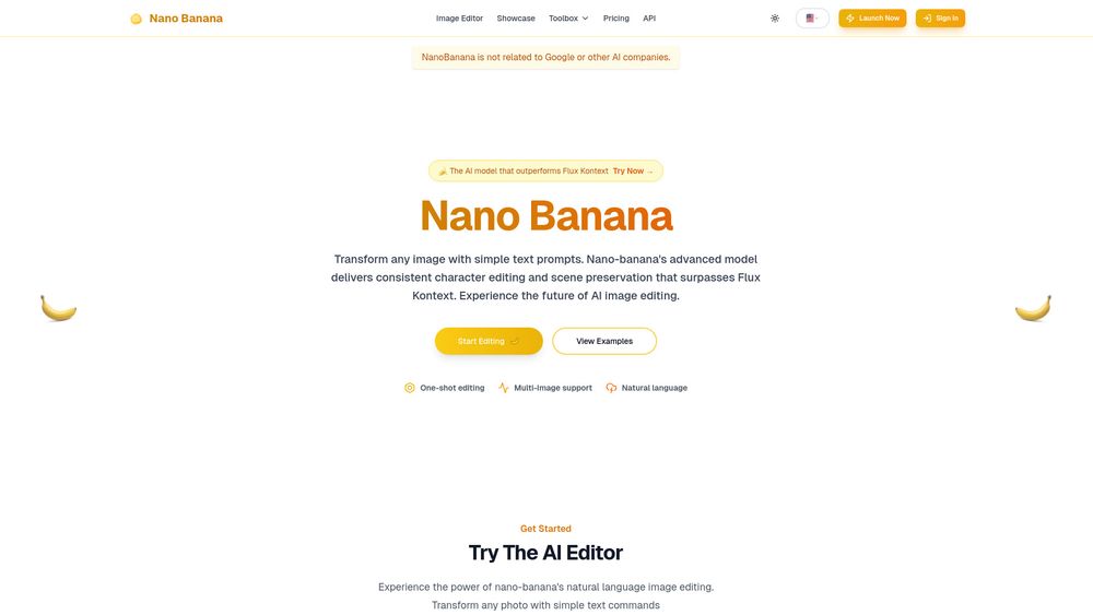 Screenshot of Nano Banana - AI Image Editor | Edit Photos with Text Screenshot of Nano Banana - AI Image Editor | Edit Photos with Text