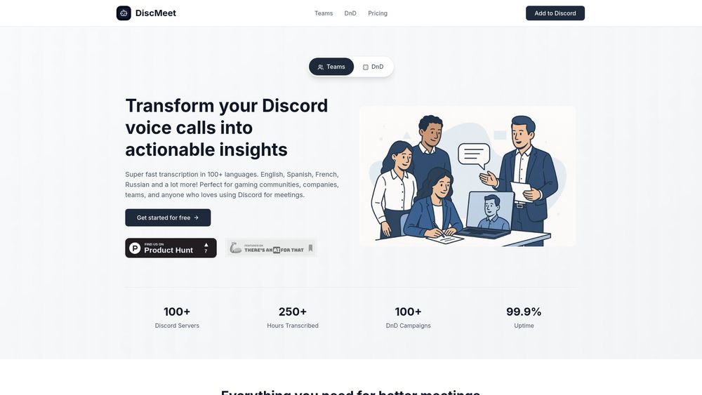 Screenshot of Discmeet