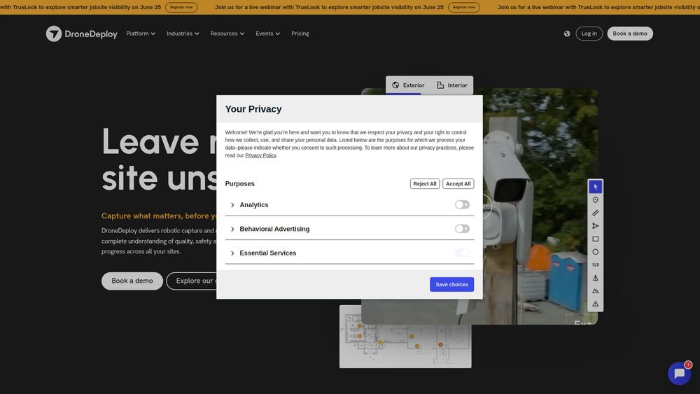 Screenshot of DroneDeploy