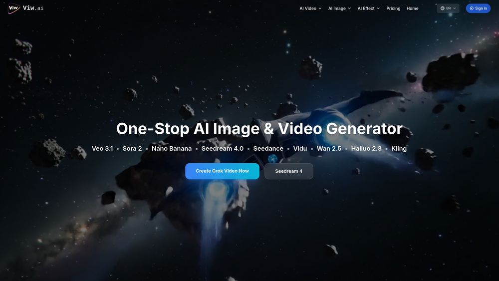 Screenshot of Viw AI