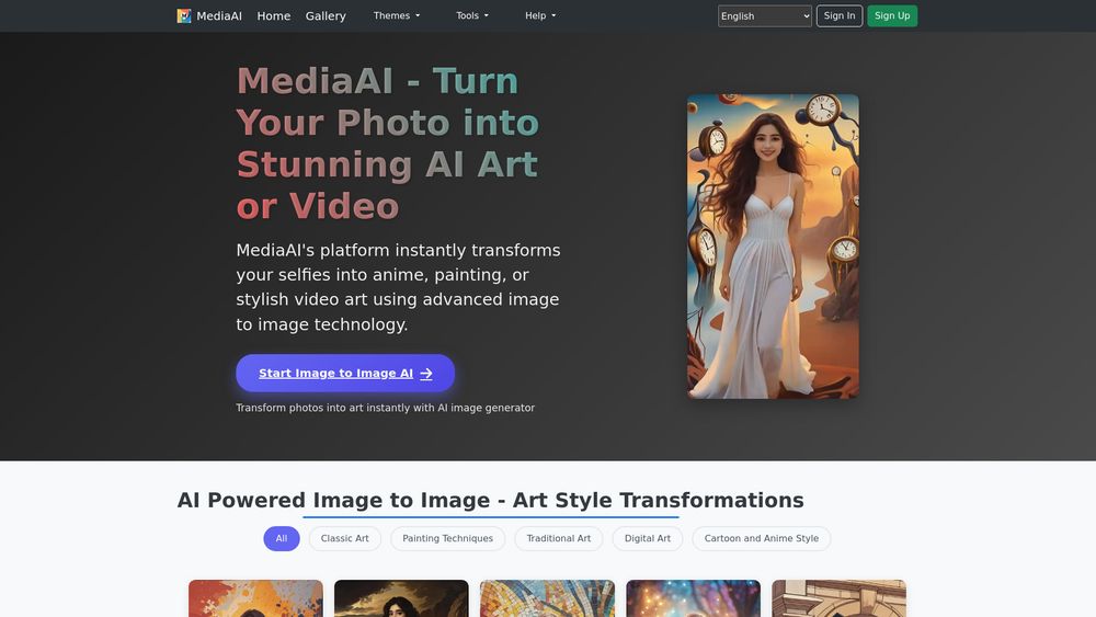 Screenshot of mediaai