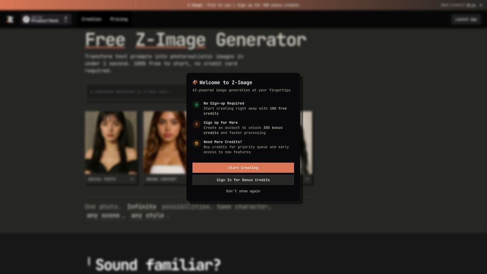 Screenshot of Z-Image AI Generator Screenshot of Z-Image AI Generator