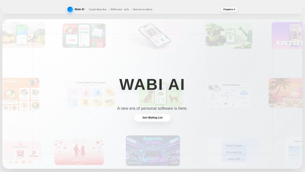 Screenshot of wabi.ai