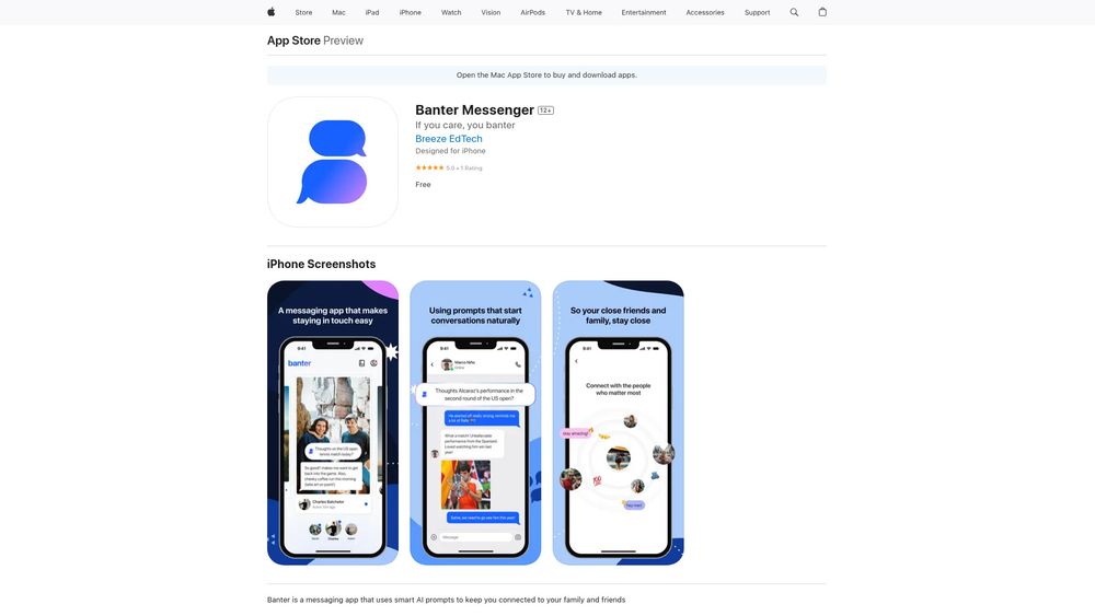 Screenshot of Banter Messenger