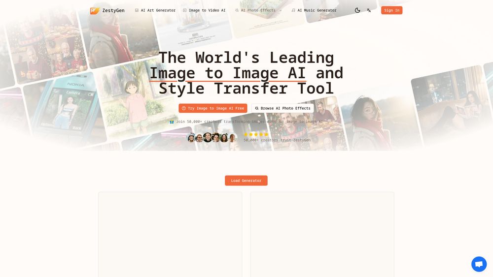 Screenshot of ZestyGen