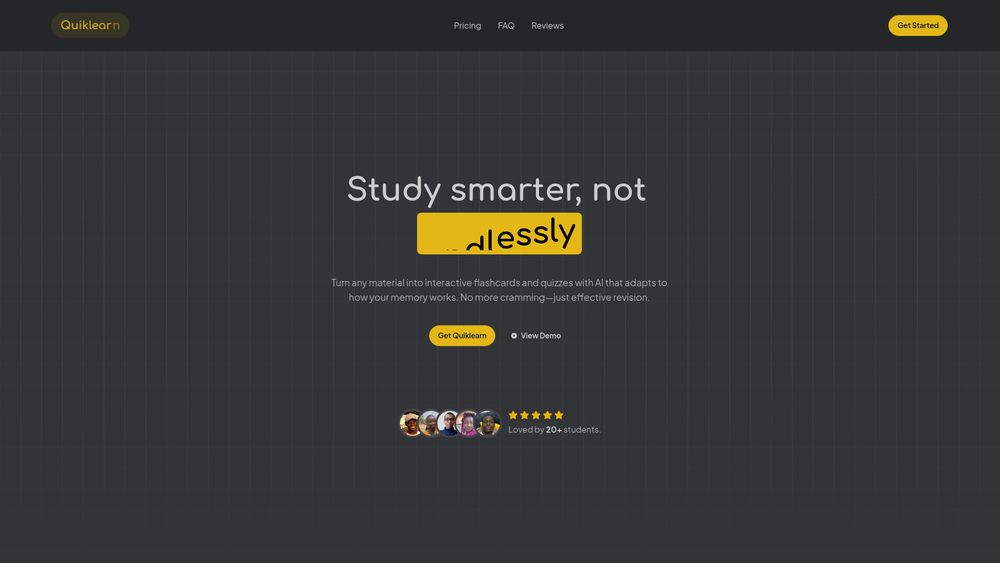 Screenshot of Quiklearn