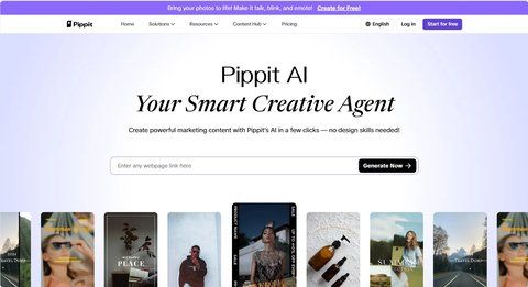 Screenshot of Pippit