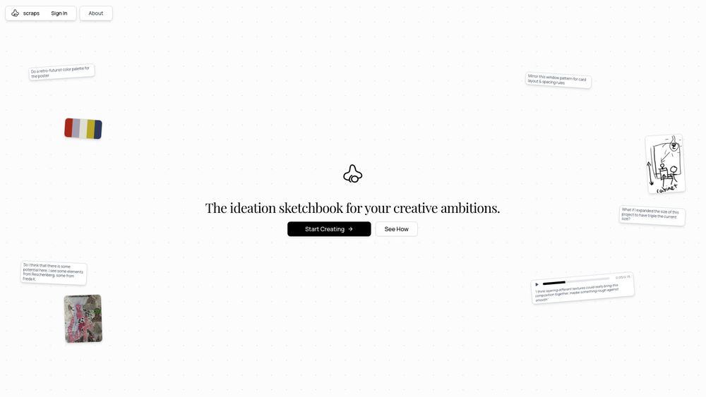 Screenshot of scraps