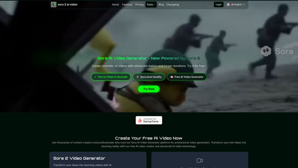 Screenshot of Sora 2 AI Video