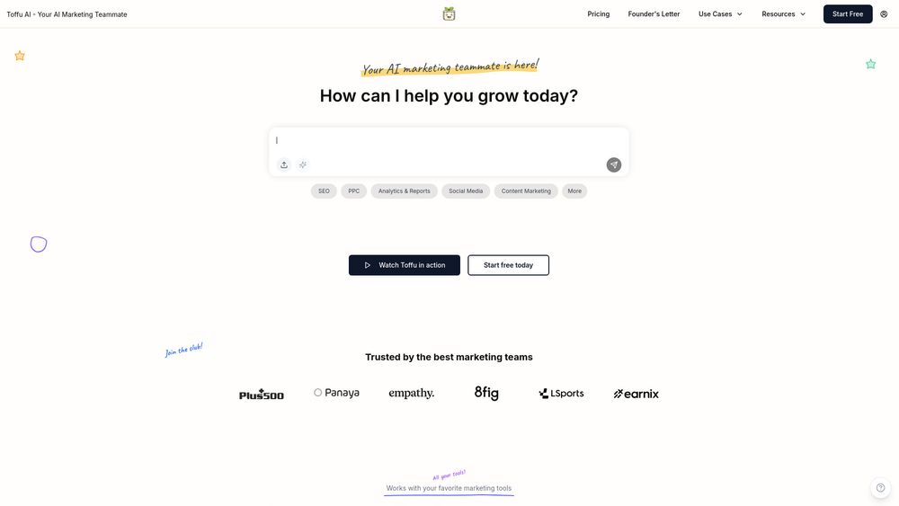 Screenshot of Toffu AI
